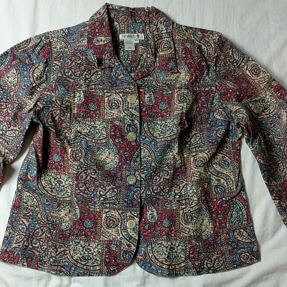Coldwater Creek Jacket Made in USA Multicolored